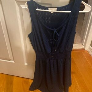 Navy blue summer dress